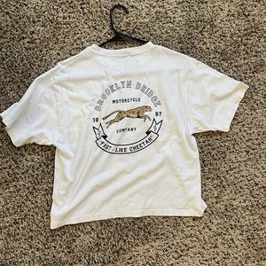 John Galt cropped t-shirt, size medium